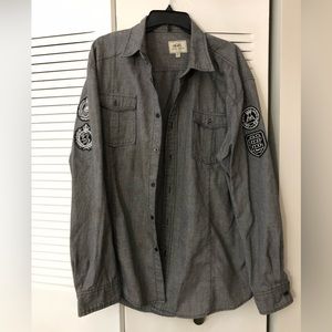 Ecko UnLTD Men’s Long Sleeves Gray Shirt, Size XXL